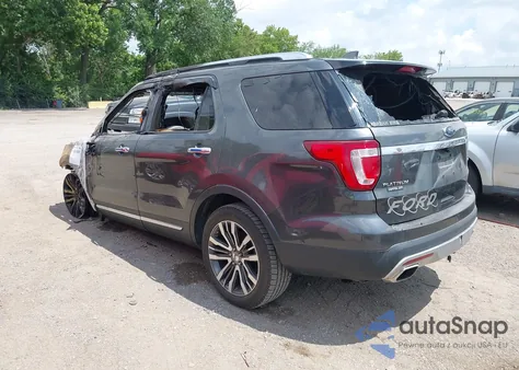 2017 Ford Explorer Platinum z USA, uszkodzony, nr VIN 1FM5K8HT7HGA09466